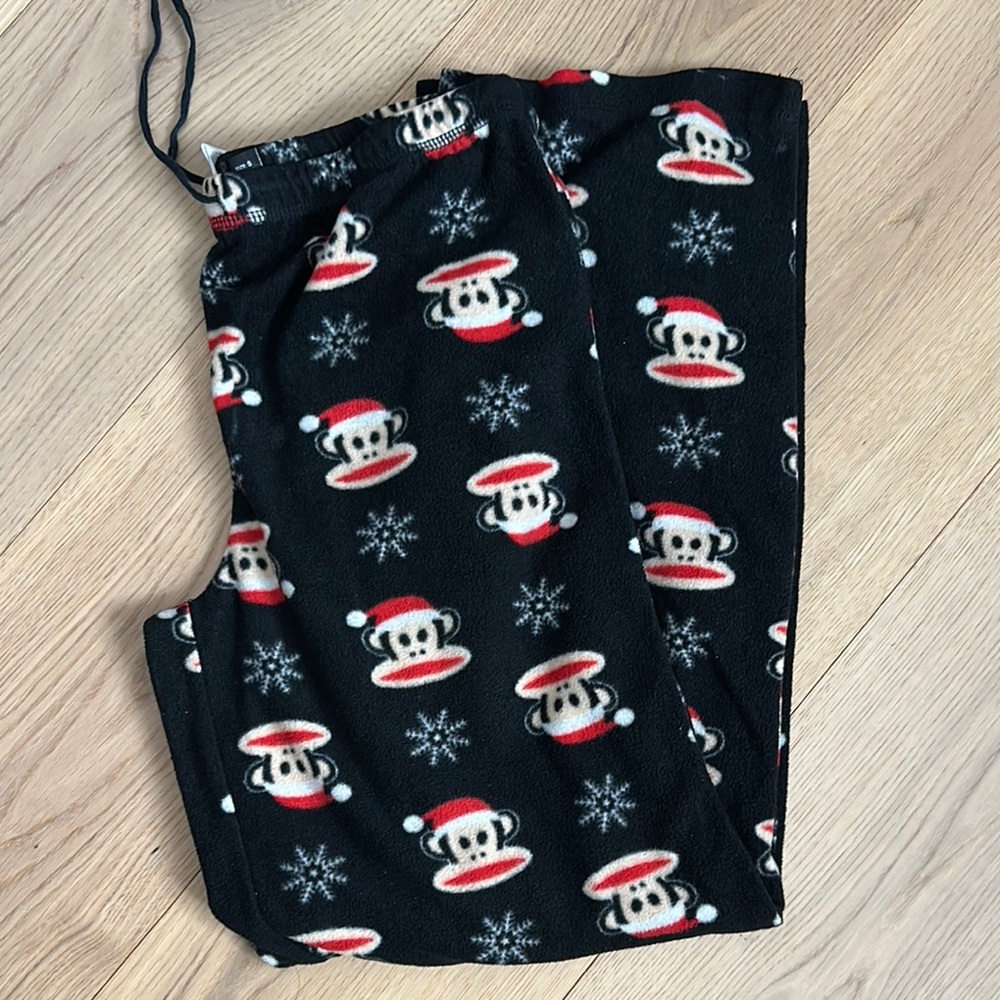 Paul Frank for targePajama Bottoms - Black with Red and White Monkey Design